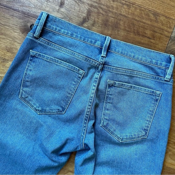 Frame Le Garçon Rolled Raw Hem Boyfriend Jeans Deepwater Wash - Picture 8 of 15